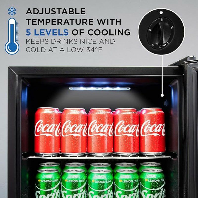 冷蔵庫最大62缶鍵付きガラスドアステンレスWhynterBR-062WS,62CanCapacityStainlessSteelBeverageRefrigeratorwithLock,White家電