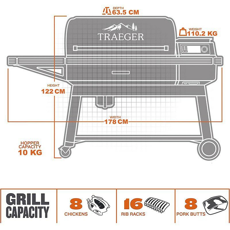 ペレットグリル燻製機トレガーアイロンウッドXLデジタルスモーカーキャスター付TraegerIronwoodXLWoodPelletGrillandSmokerBlack家電【代引不可】