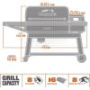 ペレットグリル燻製機トレガーアイロンウッドXLデジタルスモーカーキャスター付TraegerIronwoodXLWoodPelletGrillandSmokerBlack家電【代引不可】