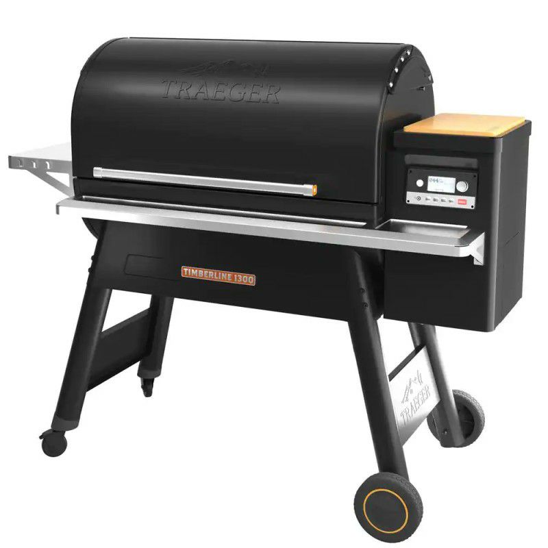 ペレットグリル燻製機トレガーティンバーライン1300デジタルスモーカーキャスター付TRAEGERTIMBERLINE1300PelletGrillandSmokerinBlack家電【代引不可】