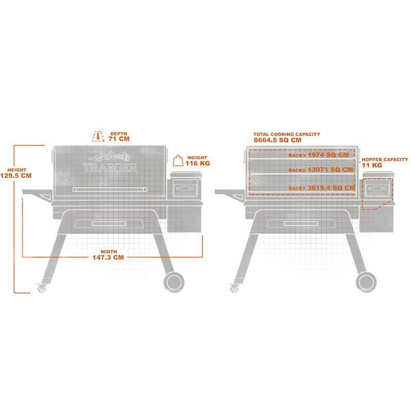 ペレットグリル燻製機トレガーティンバーライン1300デジタルスモーカーキャスター付TRAEGERTIMBERLINE1300PelletGrillandSmokerinBlack家電【代引不可】