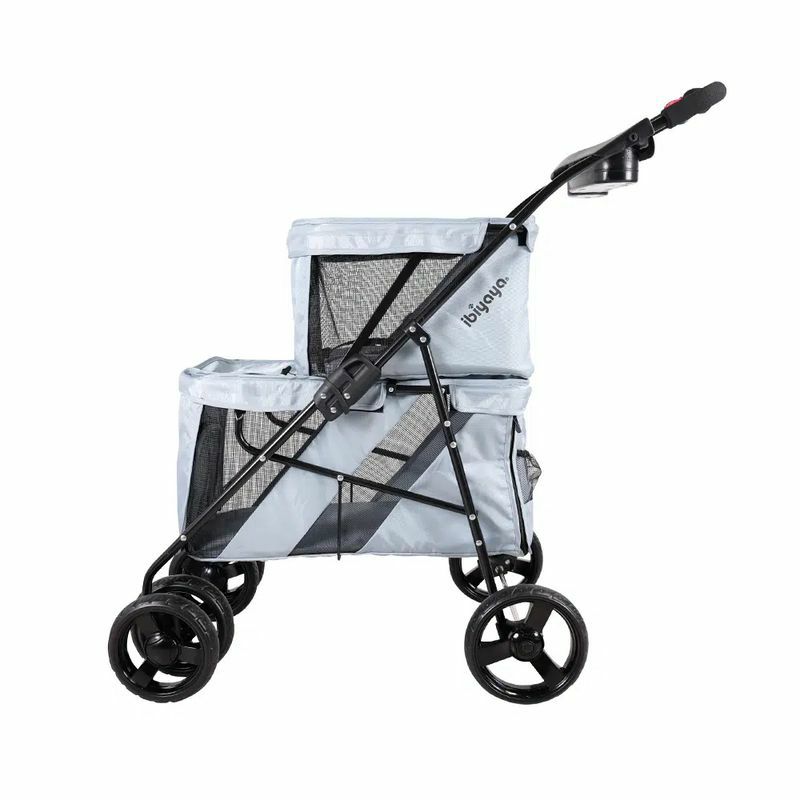 3-in-1ペット用カートキャリーカーシートドッグキャット犬猫HPZPetRoverPrime3-in-1LuxuryDog/Cat/PetStroller(TravelCarrier+CarSeat+Stroller)withDetachCarrier/Pump-FreeRubberTires/AluminumFrame/ReversibleHandle