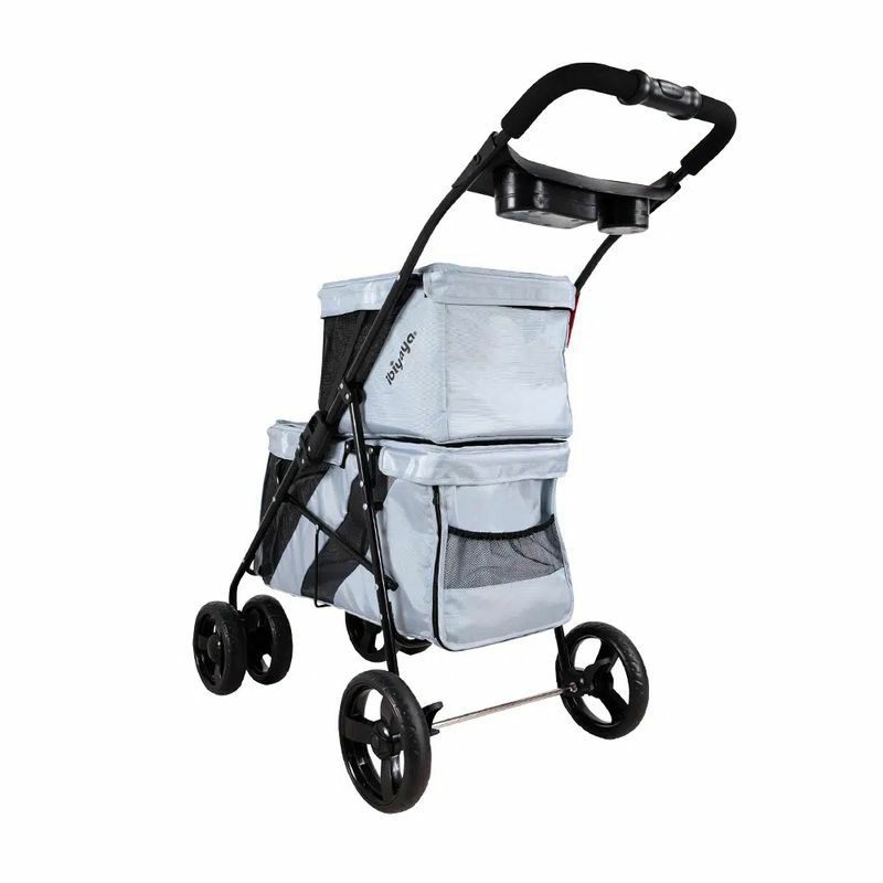 3-in-1ペット用カートキャリーカーシートドッグキャット犬猫HPZPetRoverPrime3-in-1LuxuryDog/Cat/PetStroller(TravelCarrier+CarSeat+Stroller)withDetachCarrier/Pump-FreeRubberTires/AluminumFrame/ReversibleHandle