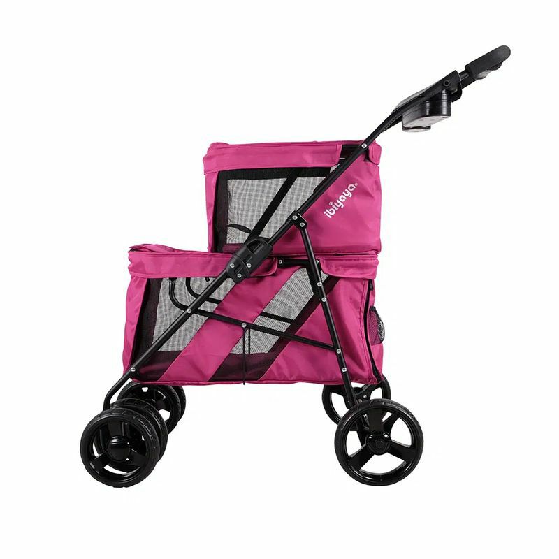 3-in-1ペット用カートキャリーカーシートドッグキャット犬猫HPZPetRoverPrime3-in-1LuxuryDog/Cat/PetStroller(TravelCarrier+CarSeat+Stroller)withDetachCarrier/Pump-FreeRubberTires/AluminumFrame/ReversibleHandle