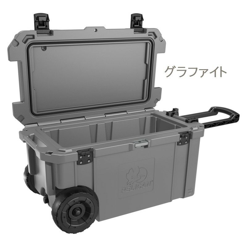 クーラーボックス61.5Lタイヤ水抜き栓付アメリカ製ペリカンPelican65QWEliteWheeledCooler