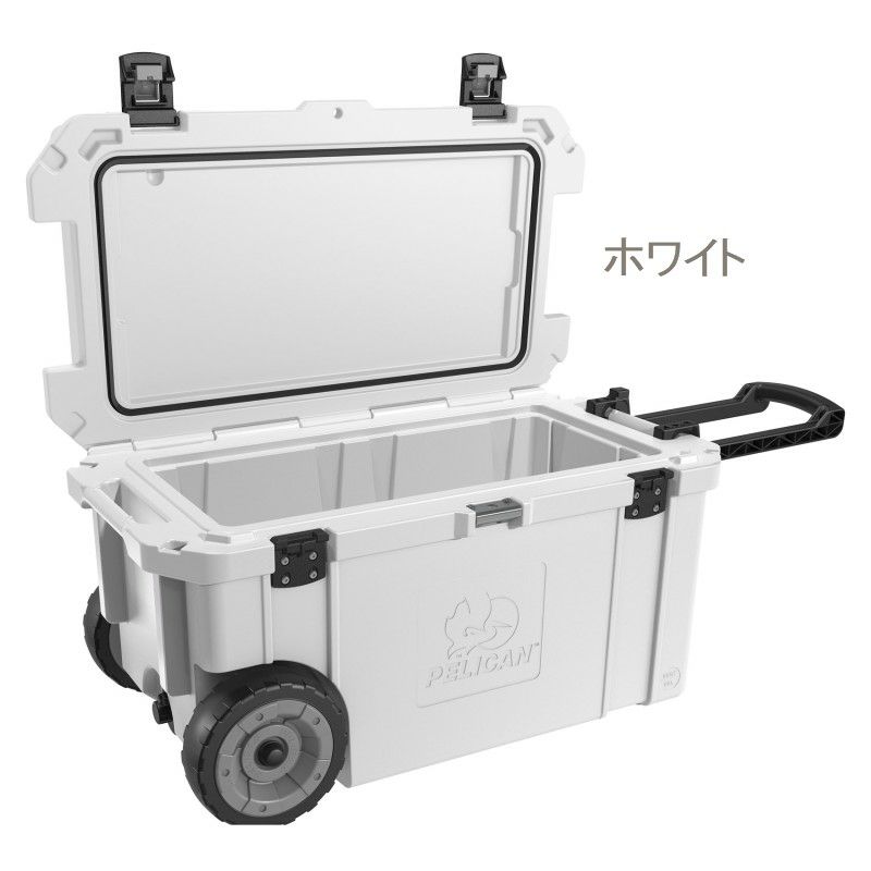 クーラーボックス61.5Lタイヤ水抜き栓付アメリカ製ペリカンPelican65QWEliteWheeledCooler