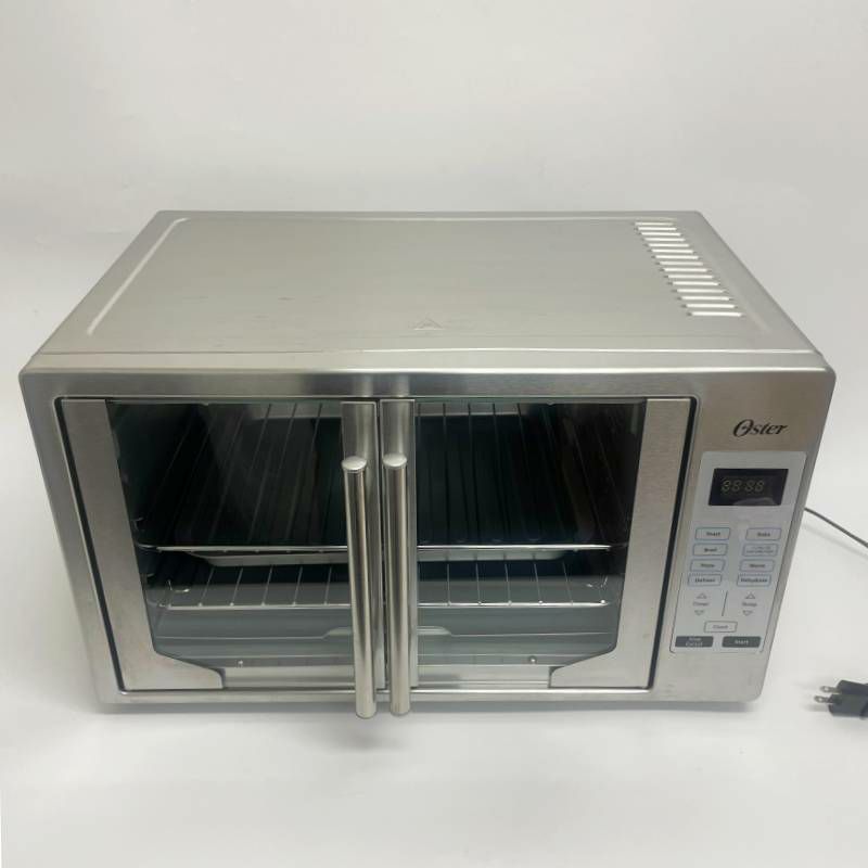 コンベクションオーブンフレンチドア観音開きオスター大きい大容量ラージステンレスOsterFrenchConvectionCountertopandToasterOven,SingleDoorPullandDigitalControls,StainlessSteel,ExtraLargeTSSTTVFDDG家電