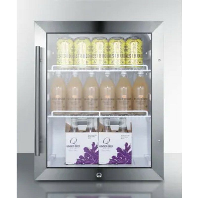 サミットアンダーカウンタービルトイン冷蔵庫幅60cm119LSummit24"Built-In/FreestandingBeverageCenter,4.2cu.ft.UndercounterRefrigeratorALBV2466/ALBV2466CSS【代引不可】家電