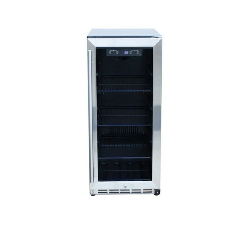 冷蔵庫117缶88LステンレスガラスドアハンドルありブルーLED照明ダンビーDanbyDBC117A2BSSDD-6117(355ml)CanCapacityBeverageCenterSingleGlassDoorMini-Fridge家電