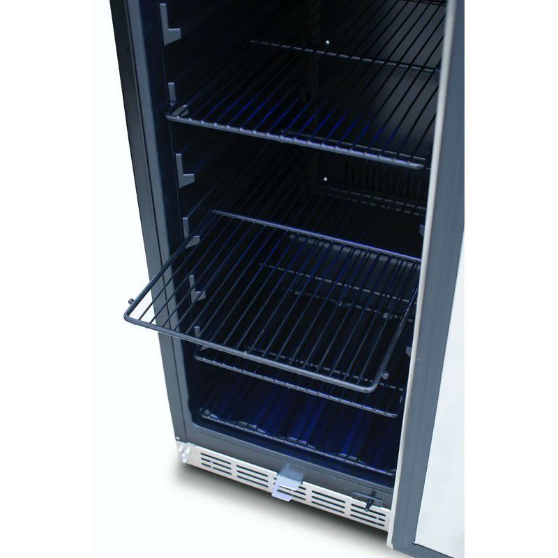 冷蔵庫117缶88LステンレスガラスドアハンドルありブルーLED照明ダンビーDanbyDBC117A2BSSDD-6117(355ml)CanCapacityBeverageCenterSingleGlassDoorMini-Fridge家電