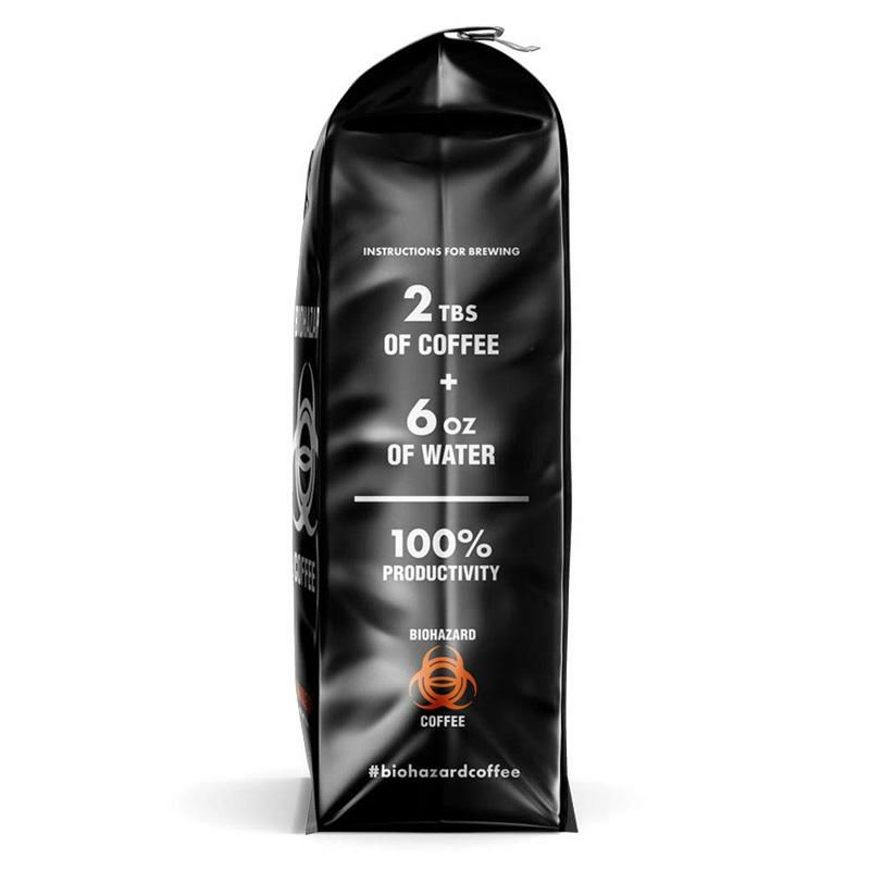 高カフェインストロングコーヒー粉454gダークローストバイオハザードBiohazardGroundCoffee,TheWorld'sStrongestCoffee928mgCaffeine(16oz)