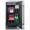 【自社のみ】製氷機1日10kgビルトイン可アイスメーカー排水不要リバーシブルドア保存保冷MarvelMLCR215SS01B15InchBuilt-InCrescentIceMakerwith25Lbsl家電【代引不可】