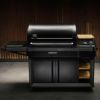 ペレットグリル燻製機デジタルスモーカーPIDCampChefPG24MZGSmokeProSlideSmokerwithFoldDownFrontShelfWoodPelletGrill,Packof1,Black家電