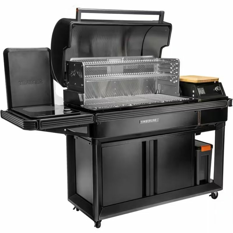 ペレットグリル燻製機トレガーデジタルスモーカー肉用プローブキャスター付TRAEGERIRONWOODSERIES885PELLETGRILL家電【代引不可】