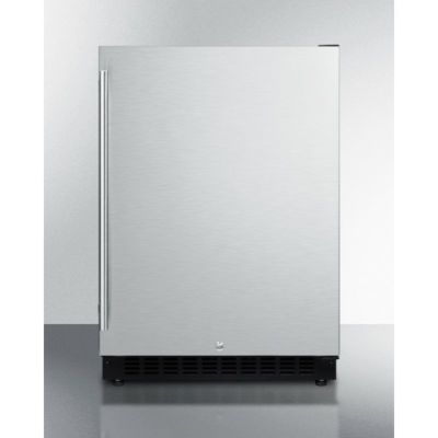 Summit 冷蔵庫 業務品質 136L ビルトイン アンダーカウンター 幅61cm 自動霜取<br>Undercounter 24 Inch Refrigerator with Temperature Alarm 4.8 cu. ft. Capacity AL54【代引不可】