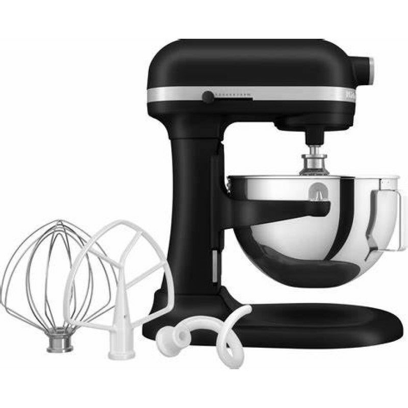 キッチンエイドスタンドミキサーボウルリフト4.8LマットブラックKitchenAidArtisan5-QuartBowl-LiftStandMixerKSM55SXXXBMBlackMatte【日本語説明書付】家電