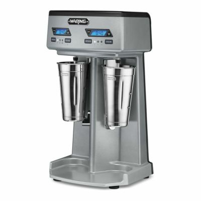 ドリンクミキサー 業務品質 ダブル 3スピード パルス タイマー付 ステンレスカップ ミルクセーキ ワーリング Waring Commercial WDM240TX Heavy-Duty Double Spindle Drink Mixer WDM240TX 家電