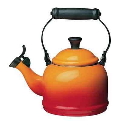 【送料無料】LeCreusetル・クルーゼデミケトルオレンジ1.25QTLeCreuset11/4QT.Enamel-on-SteelDemiTeakettleFlameOrangeQ9401-2