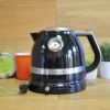 キッチンエイドプロライン温度計付温度調節可能電気ケトル1.5LオニキスブラックKitchenAidKEK1522OBKettle-OnyxBlackProLineElectricKettle家電