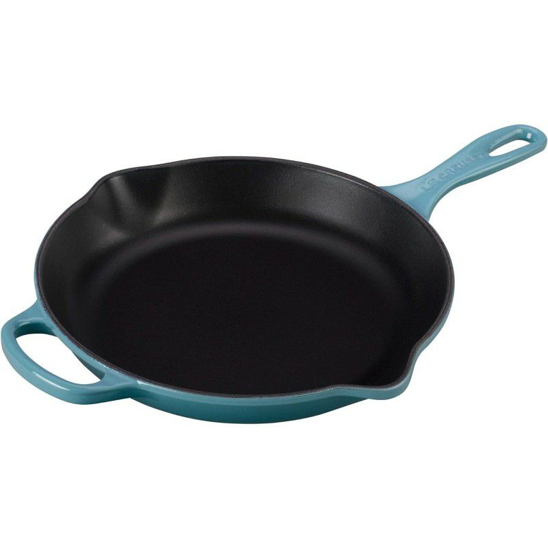 ル・クルーゼルクルーゼクックウェア鍋フライパン3点セットカリビアンブルーLeCreuset5PieceSignatureEnameledCastIronCookwareSet,Caribbean