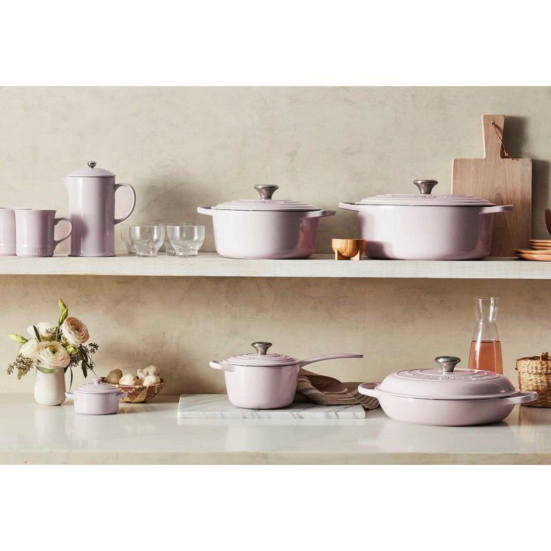 ル・クルーゼルクルーゼクックウェア鍋フライパン3点セットマルセイユブルーLeCreuset5PieceSignatureEnameledCastIronCookwareSet,Marseille