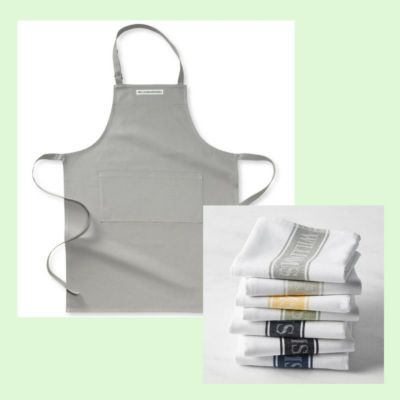 ウイリアムズ・ソノマ エプロン タオル セット 使い心地が良い Williams Sonoma Classic Adult Aprons and  Classic Logo Towels | アルファエスパス