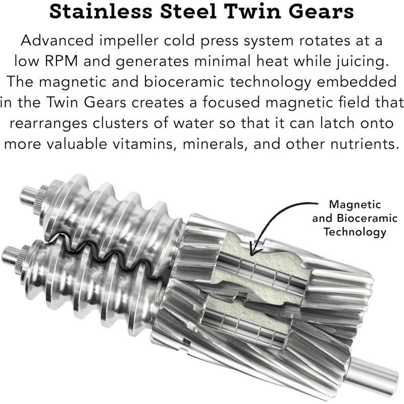 ジューサーオールステンレスツインギアコールドプレスGreenstar5StainlessSteelTwinGearColdPressMasticatingJuicer家電