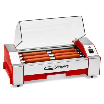ホットドッグローラー ソーセージグリル 6本焼き The Candery Electric Hot Dog Roller- Sausage Grill Cooker Machine- 6 Hot Dog Capacity 家電
