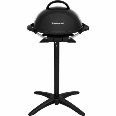 電気グリル スタンド付 12人前 屋外 アウトドア インドア レッド ジョージフォアマン George Foreman 12-Serving  Indoor/Outdoor Rectangular Electric Grill, Red, GFO201R 家電 | アルファエスパス