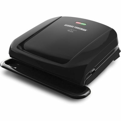パニーニメーカー プレス 電気グリル 外せるプレート ジョージフォアマン George Foreman 4-Serving Removable Plate Electric Grill and Panini Press GRP1060B 家電