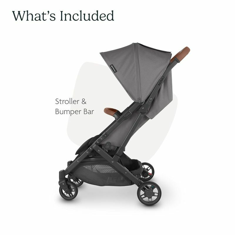 ベビーカー軽量3か月から23kgまでUPPAbabyMINUStroller-DEVIN(lightgrey/silver/chestnutleather)