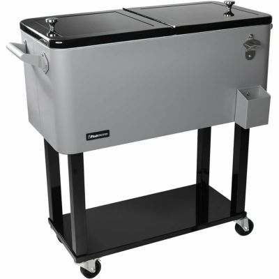 カート型 クーラーボックス 76L キャスター 栓抜き付 Pearington Cooler Cart
