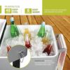 カート型クーラーボックス76Lシルバー栓抜き付Nattork80QuartRollingCoolerCartforOutdoorPatioDeckParty,PortablePartyBarColdDrinkBeverageCart,IceChestwithShelf,WaterPipeandBottleOpener