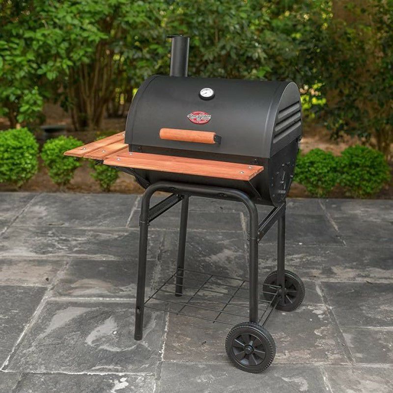 テーブルトップグリル炭焼きバーベキューChar-Griller追加用サイドファイアボックスにもChar-GrillerE82424SideFireBoxCharcoalGrill,Black