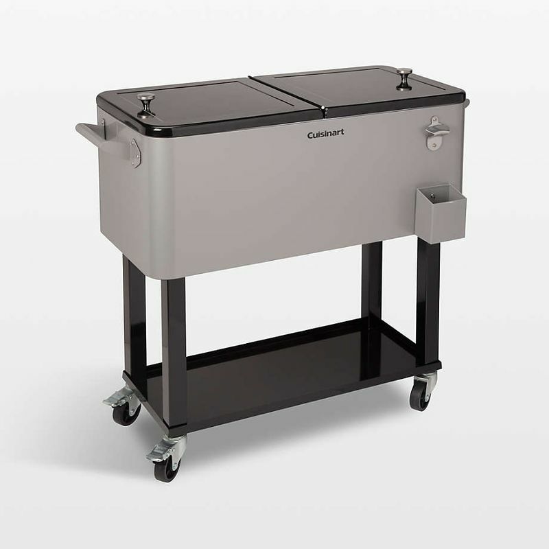 コカコーラカート型クーラーボックス76Lキャスター栓抜きトレー付レッドレトロLEIGHCOUNTRYCoca-ColaEmbossed"ICECOLD"80qt.CoolerwithTrayCP98126