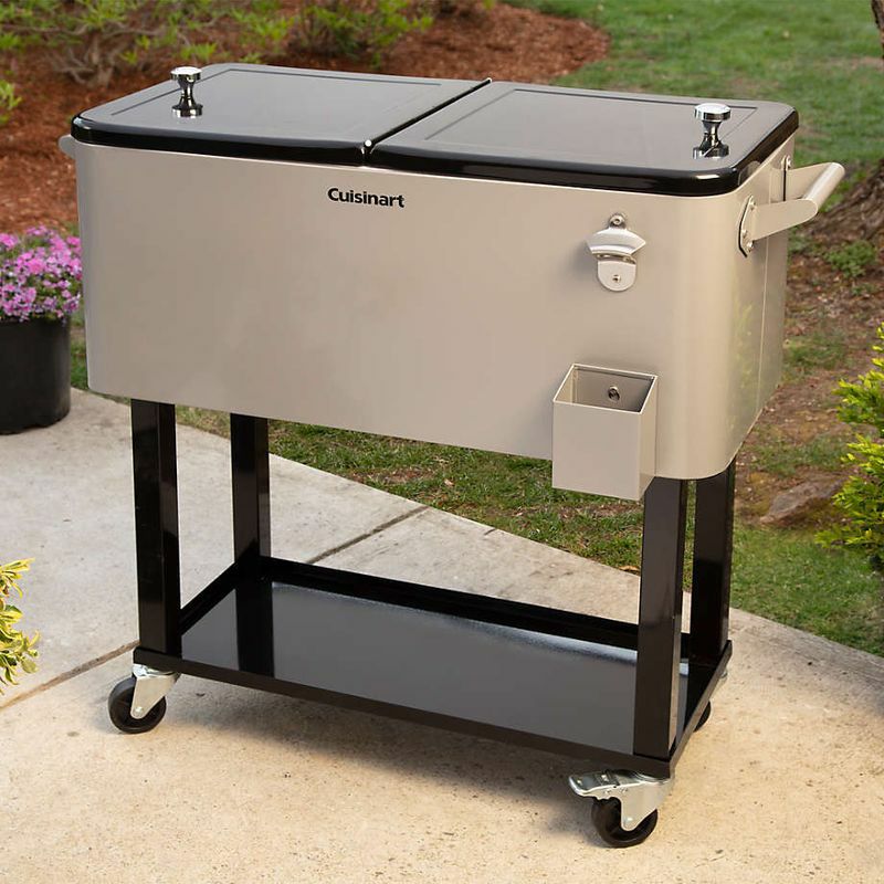 コカコーラカート型クーラーボックス76Lキャスター栓抜きトレー付レッドレトロLEIGHCOUNTRYCoca-ColaEmbossed"ICECOLD"80qt.CoolerwithTrayCP98126