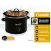 スロークッカー2.8Lクロックポットグルメ鍋ラウンド型丸型Crock-PotSCR300-SS3-QuartManualSlowCooker,Silver家電