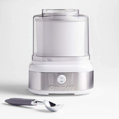 アイスクリームメーカー スクープ付き 1.4L クイジナート Crate and Barrel限定 シャーベット ジェラート フローズンヨーグルト Cuisinart ICE-22SC Ice Cream Maker and Scoop 家電
