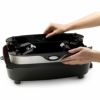 クッチーナプロホットプレートステンレスガラスフタ付温度調整CucinaProElectricSkillet18/10StainlessSteel,FryingPanwithNonStickInterior,withGlassLid,12