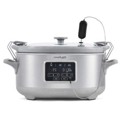 スロークッカー 7.9L クロックポット 真空調理 ステンレス Crock-Pot 7-Quart Cook & Carry Slow Cooker with Sous Vide Programmable 家電