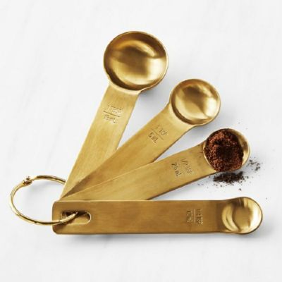 計量スプーンセット ゴールド ウイリアムズ・ソノマ Williams Sonoma Gold Measuring Spoons