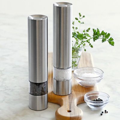 ソルト＆ペッパー ミル セット ウイリアムズ・ソノマ イタリア製 Williams Sonoma Cole & Mason Electric Salt & Pepper Mills