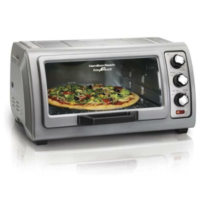 ハミルトン オーブントースター Hamilton Beach 6 Slice Countertop Toaster Oven With Easy Reach Roll-Top Door 31127D