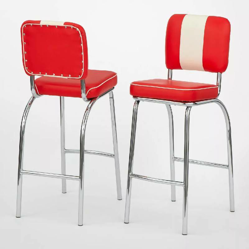チェア椅子ダイナーチェアーアメリカ製RichardsonSeatingCorp.RetroV-BackDinerChairwith2"BoxSeat