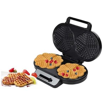 ハート型 ワッフルメーカー 2枚 焼き色設定 Double Waffle Maker 家電