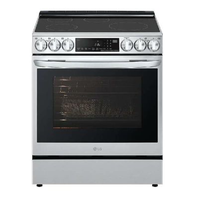 LG コンベクションオーブンレンジ IH 調理器 クッキングヒーター 5口 LG LSIL6336FE 6.3 cu. ft. Smart Induction Slide-in Range with InstaView, ProBake Convection, Air Fry, and Air Sous Vide 家電