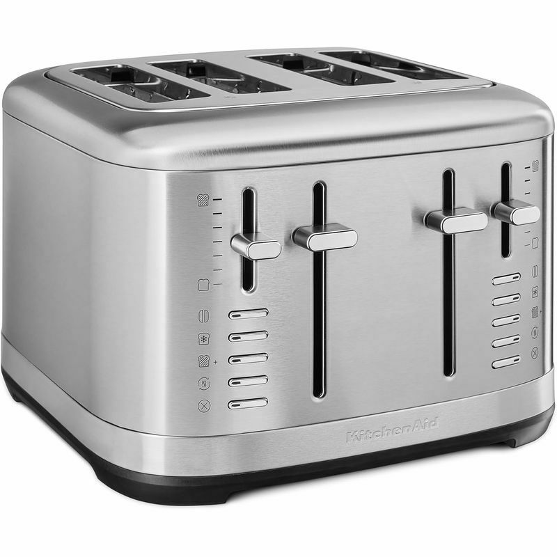 ポップアップトースター4枚焼キッチンエイド焼き色5段階KitchenAidKmt4115cu4-SliceToasterwithManualHigh-LiftLever家電