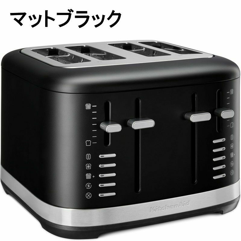 キッチンエイドポップアップトースター4枚焼ワイドスロットKitchenAid4SliceToaster,KMT4109家電