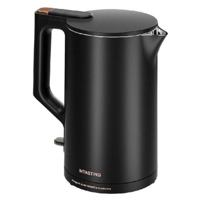 魔法瓶 電気ケトル 1.5L ステンレス Electric Kettle High Capacity 1500W Fast Heating Double Wall BPA-Free 家電