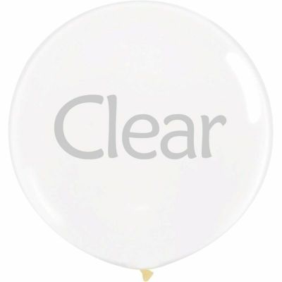 ジャイアントバルーン 直径90cm 巨大 大きい 風船 透明 クリア ラテックス パーティー 結婚式 誕生日 イベント 36 Inch Giant Latex Balloons, Pastel Clear Round Balloons for Birthdays Weddings Receptions Fest